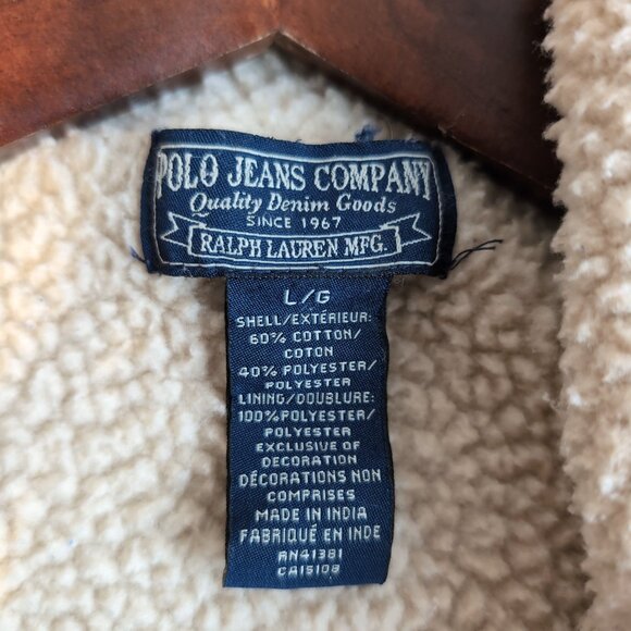 Polo Ralph Lauren Women's Light Grey Sweater Zip Up w/ Fur Lining, Size … - Picture 4 of 7